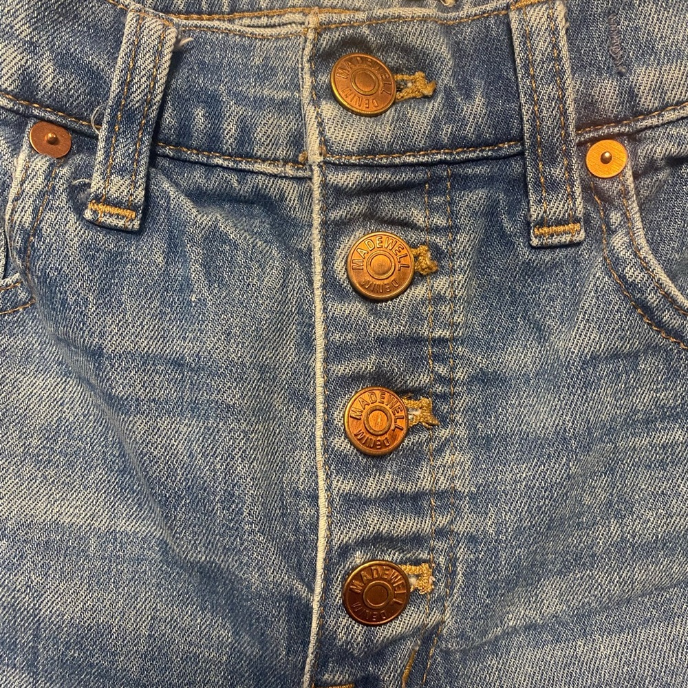 Madewell Slim Fit High Waisted Crop Denim Jeans